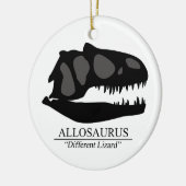 Allosaurus Skull Keramikornament (Links)