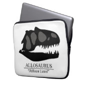 Allosaurus Skull Laptopschutzhülle (Vorderseite Links)