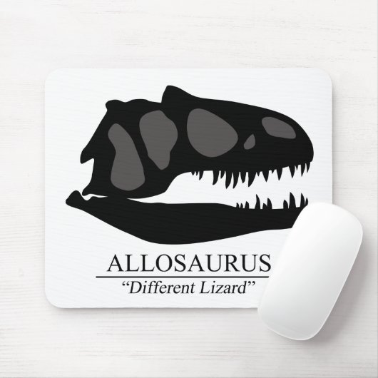 Allosaurus Skull Mousepad (Mit Mouse)