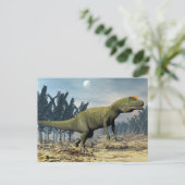 Allosaurusdinosaurier - 3D übertragen Postkarte (Stehend Vorderseite)
