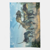 Allosauruses Geschirrtuch (Vertikal)