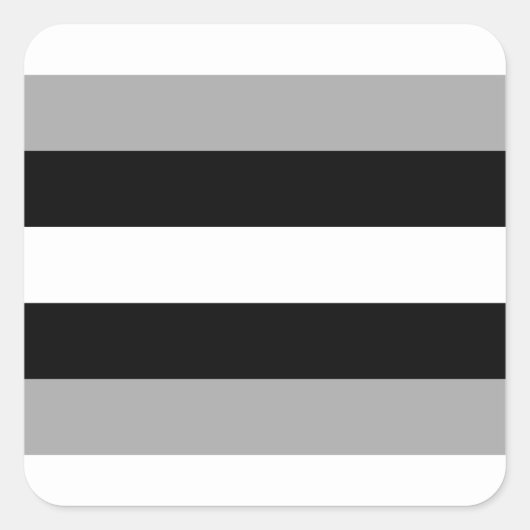 Allosexual Pride Flag Quadratischer Aufkleber (Vorderseite)