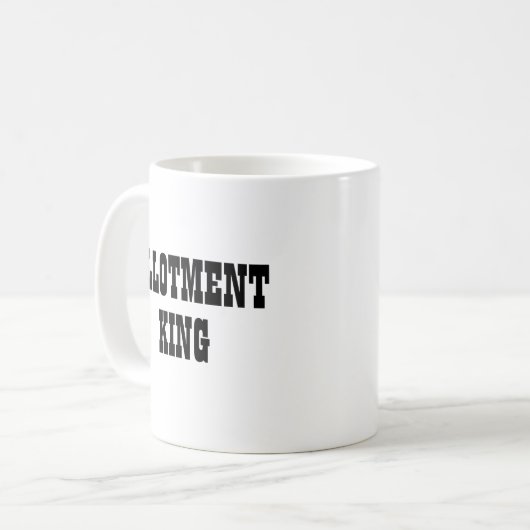 Allotment King coffee Tasse (Vorderseite Links)