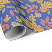 Allover-Blätter Geschenkpapier (Rolleneckpunkt)