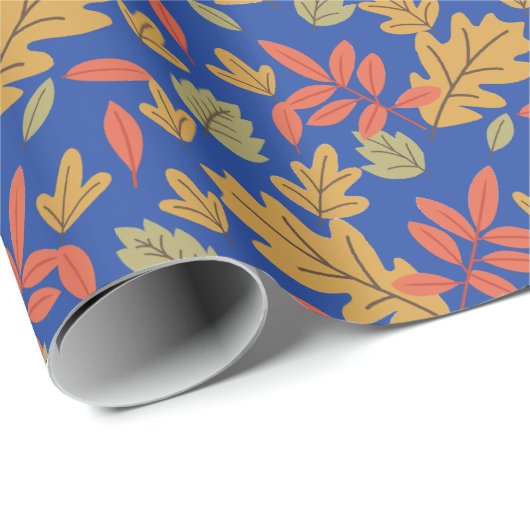 Allover-Blätter Geschenkpapier (Rolleneckpunkt)
