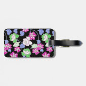 Allover-Blume Gepäckanhänger (Rückseite horizontal)