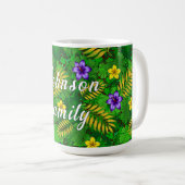 Allover-Blume Kaffeetasse (VorderseiteRechts)