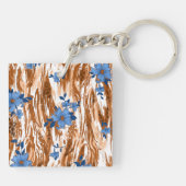 Allover-Blume Schlüsselanhänger (Rückseite)