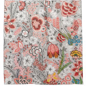 Allover-Blumendesign (ca. 1759-1815) Duschvorhang (Vorderseite)