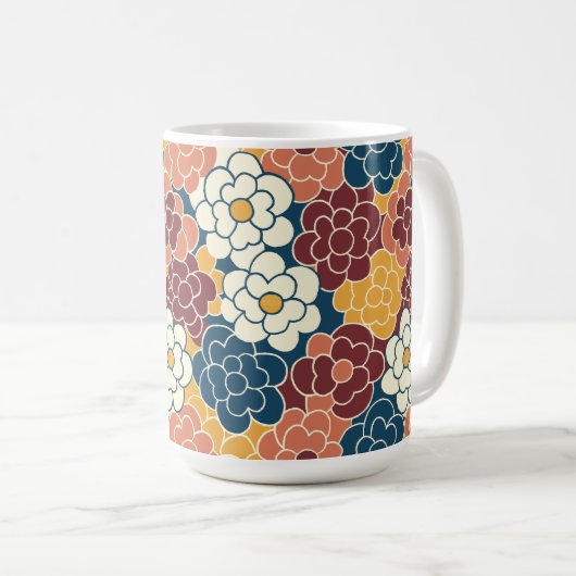 Allover flower design kaffeetasse (VorderseiteRechts)