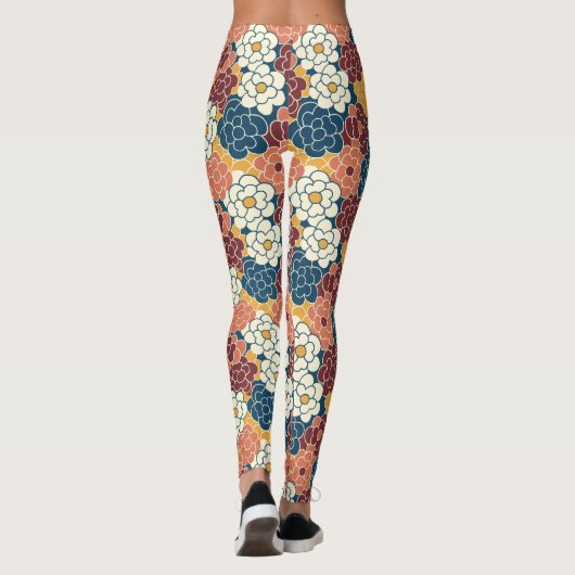 allover flower design leggings (Rückseite)