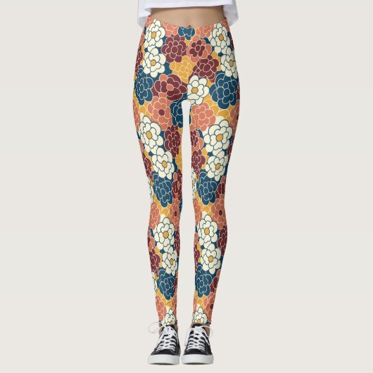 allover flower design leggings (Vorderseite)