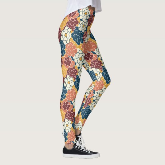 allover flower design leggings (Rechts)
