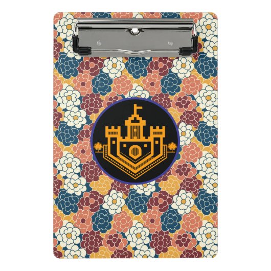 allover flower design mini klemmbrett (Vorderseite)