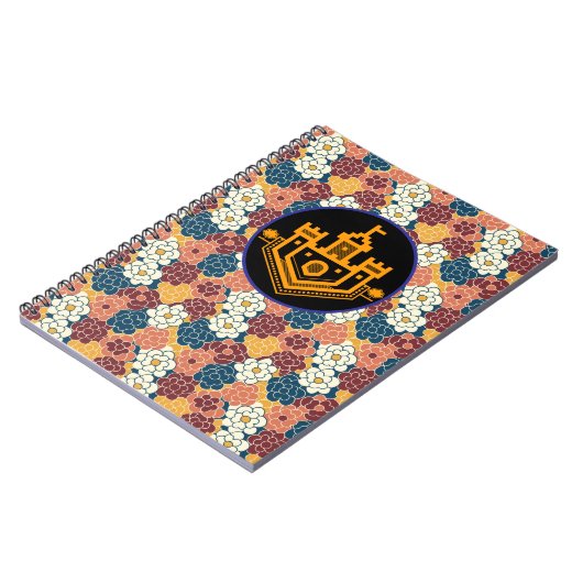 allover flower design notizblock (Linke Seite)