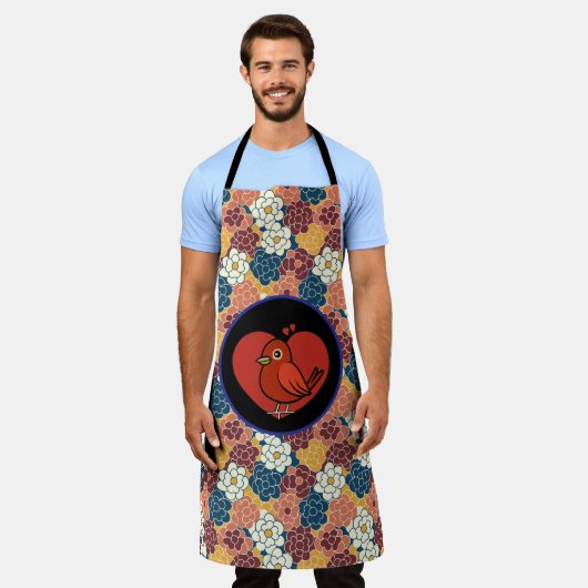 allover flower design schürze (Getragen)