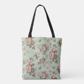 Allover multi motif flowers ornament Seamless patt Tasche (Rückseite)