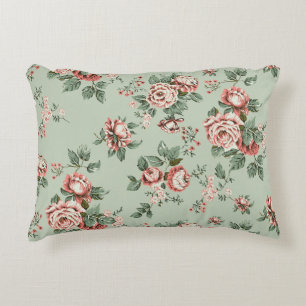 Allover Multimotif-Blume-Ornament Nahtloses Stück Dekokissen
