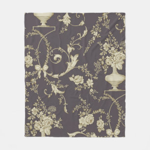 Allover Multimotif-Blume-Ornament Nahtloses Stück Fleecedecke