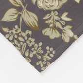 Allover Multimotif-Blume-Ornament Nahtloses Stück Fleecedecke (Ecke)