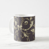 Allover Multimotif-Blume-Ornament Nahtloses Stück Kaffeetasse (Vorderseite Links)