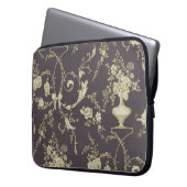 Allover Multimotif-Blume-Ornament Nahtloses Stück Laptopschutzhülle (Vorderseite Links)