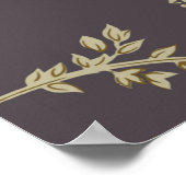 Allover Multimotif-Blume-Ornament Nahtloses Stück Poster (Ecke)