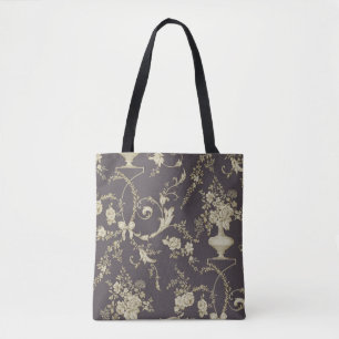 Allover Multimotif-Blume-Ornament Nahtloses Stück Tasche