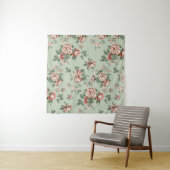 Allover Multimotif-Blume-Ornament Nahtloses Stück Wandteppich (Beispiel (Horizontal))