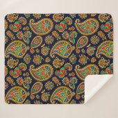 Allover-Paisley Sherpadecke (Vorderseite (Horizontal))