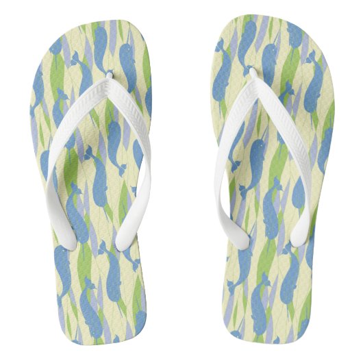 Allover Print Flip Flops Badesandalen (Fußbett)