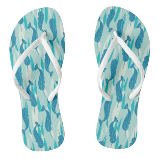 Allover Print Flip Flops Badesandalen