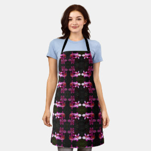 Allover Print Schürze Lila Orchid Trio