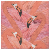 Allover rosa Flamingo Muster Stoff (Nahaufnahme)