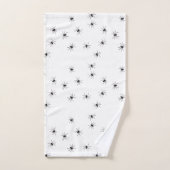 Allover Spiders Halloween Badhandtuch Set (Handtuch)