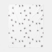 Allover Spiders Halloween Fleecedecke (Vorderseite)