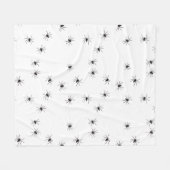 Allover Spiders Halloween Fleecedecke (Vorderseite (Horizontal))