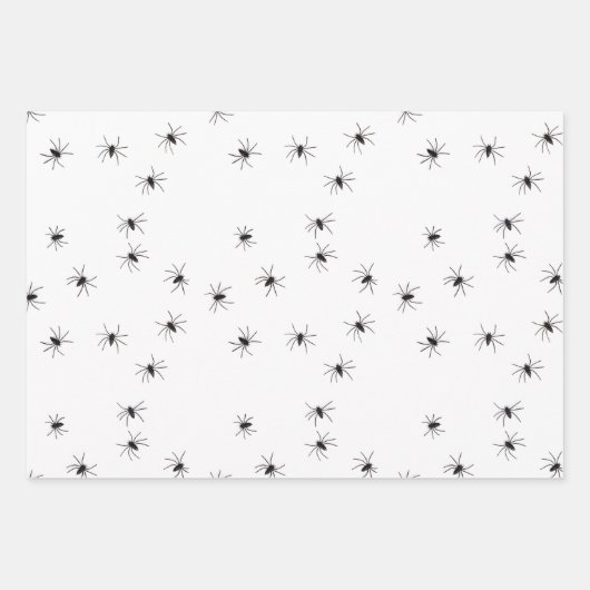 Allover Spiders Halloween Geschenkpapier Set (Vorderseite 3)