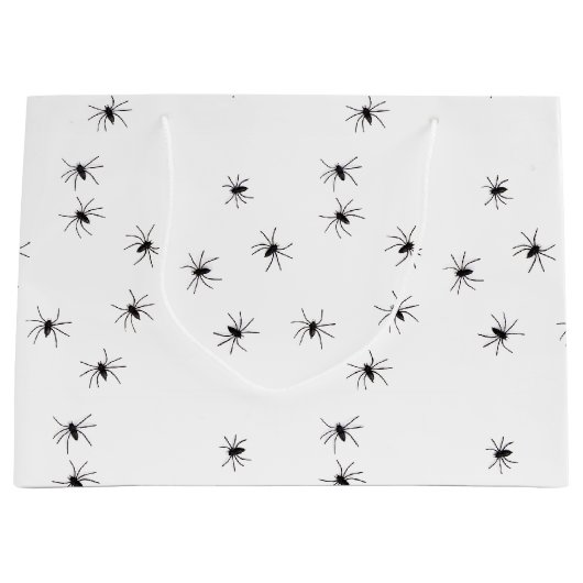 Allover Spiders Halloween Große Geschenktüte (Vorderseite)