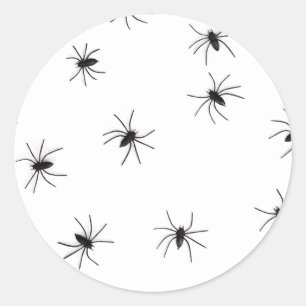 Allover Spiders Halloween Runder Aufkleber