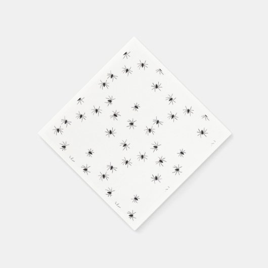 Allover Spiders Halloween Serviette (Ecke)