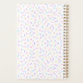 Allover Sprinkles Pink Multi Initial Planner Planer (Rückseite)