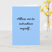 Allow hat mich zum Myself-Vormarsch gebracht... Karte (Gelbe Blume)