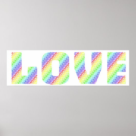 Allow Yourself to LOVE Poster (Vorne)