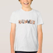 alloween Pumpkin Lettering Tri-Blend Shirt (Vorderseite)