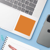 Alloy orange (Vollfarbe) Aufkleber (Laptop mit iPhone)