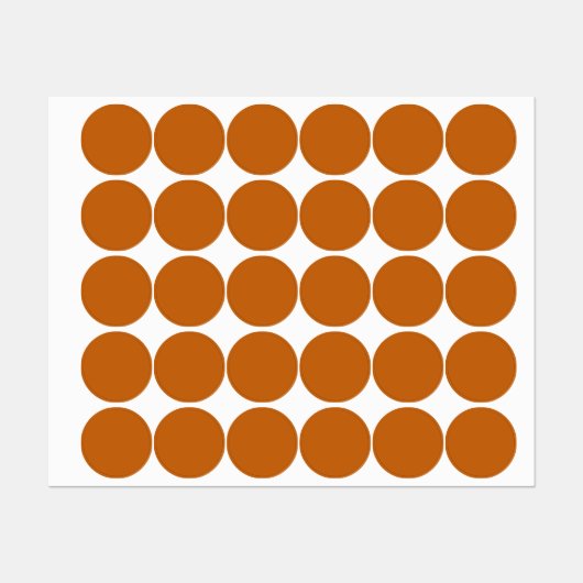 Alloy orange (Vollfarbe) Etiketten (Blatt)