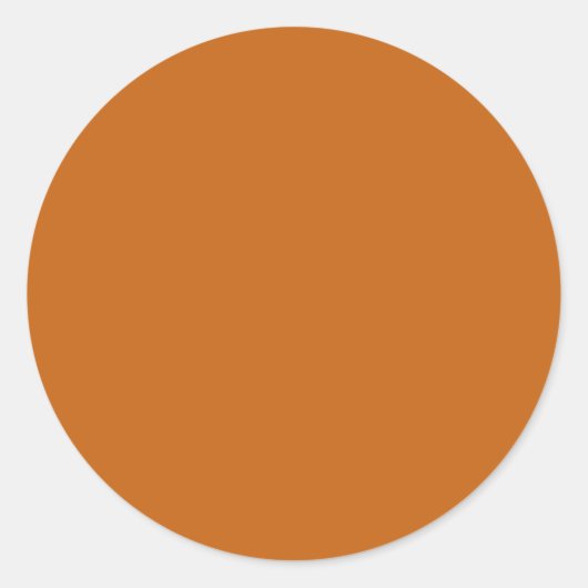 Alloy orange (Vollfarbe) Runder Aufkleber (Vorderseite)