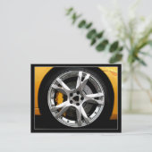Alloy Wheel Postkarte (Stehend Vorderseite)