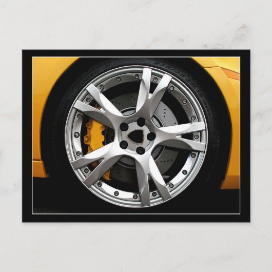 Alloy Wheel Postkarte (Vorderseite)